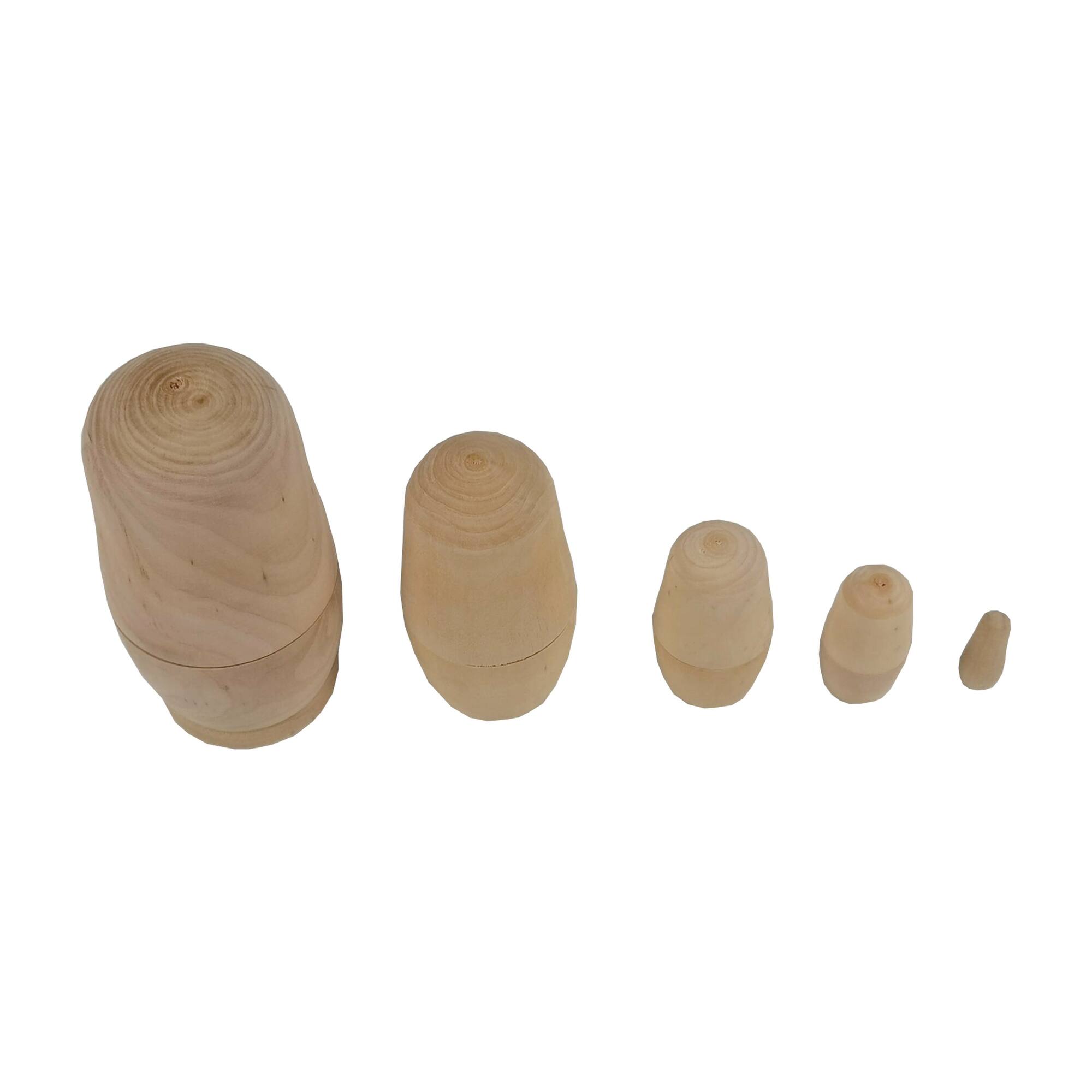 12 Pack: Unfinished Wood Nesting Doll Set by Make Market®